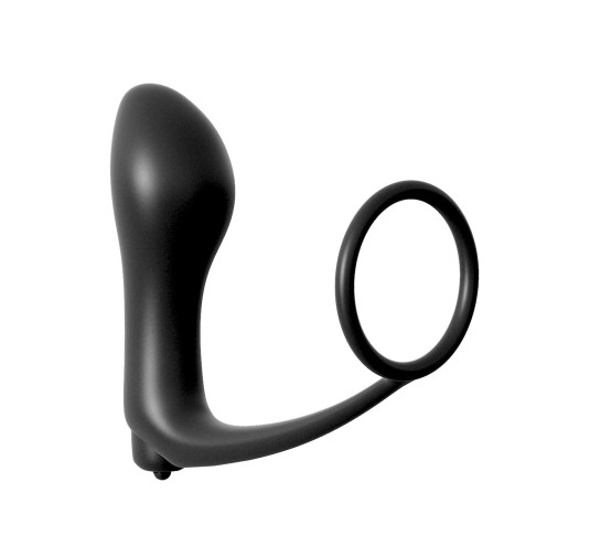 Plug-ASS GASM COCKRING PLUG BLACK